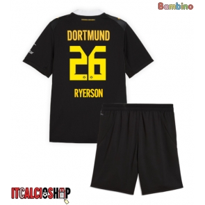 Borussia Dortmund Julian Ryerson #26 Seconda Maglia Bambino 2026-27 Manica Corta (+ Pantaloni corti)